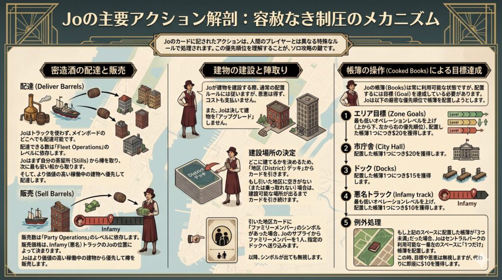 Joの主要アクション解剖