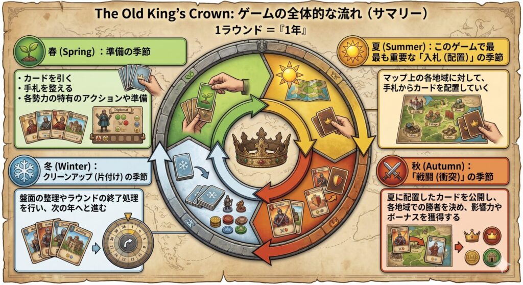 ゲームの全体的な流れ（サマリー）